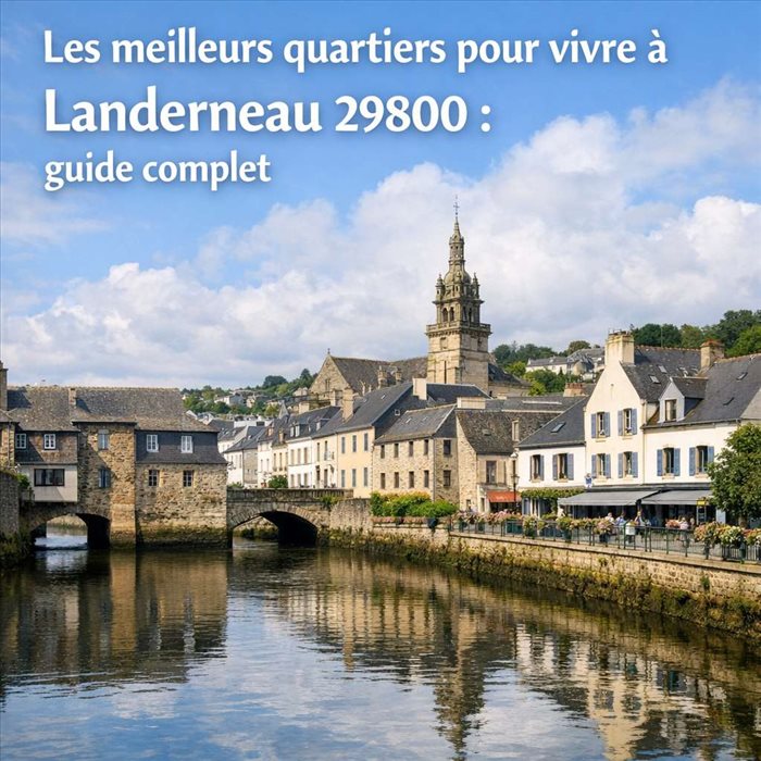 Les meilleurs quartiers pour vivre à Landerneau 29800 | Guide