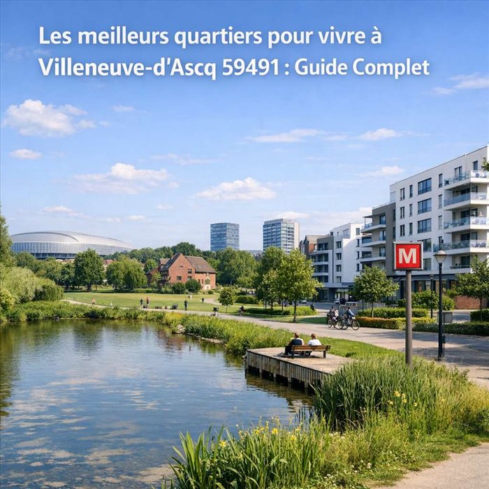 Les meilleurs quartiers pour vivre à Villeneuve-d’Ascq 59491