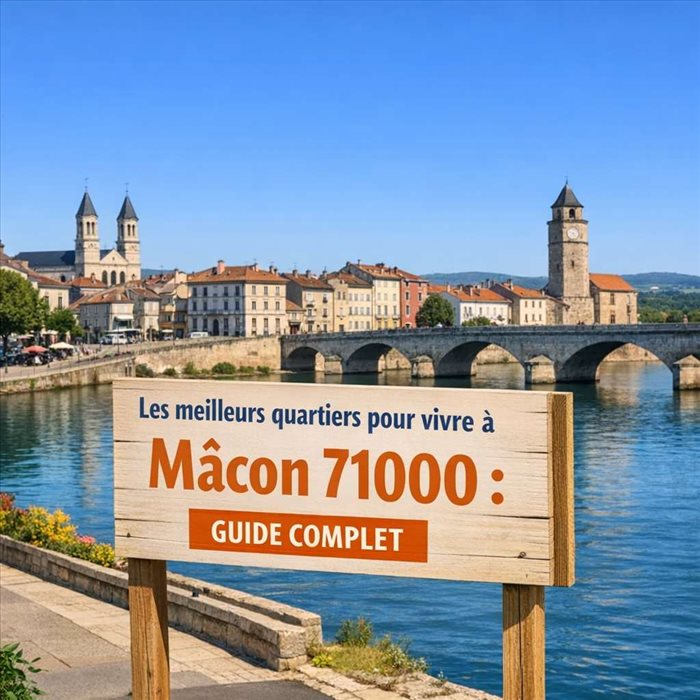 Les meilleurs quartiers pour vivre à Mâcon 71000 | Guide