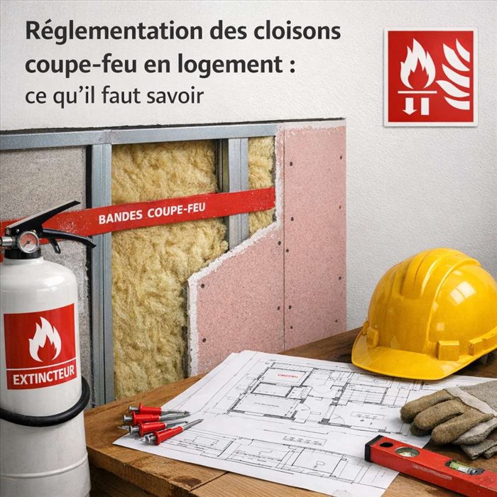 Réglementation des cloisons coupe-feu en logement : guide complet