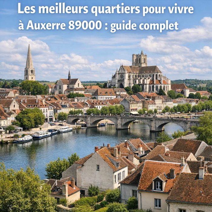 Meilleurs quartiers pour vivre à Auxerre 89000 : guide complet