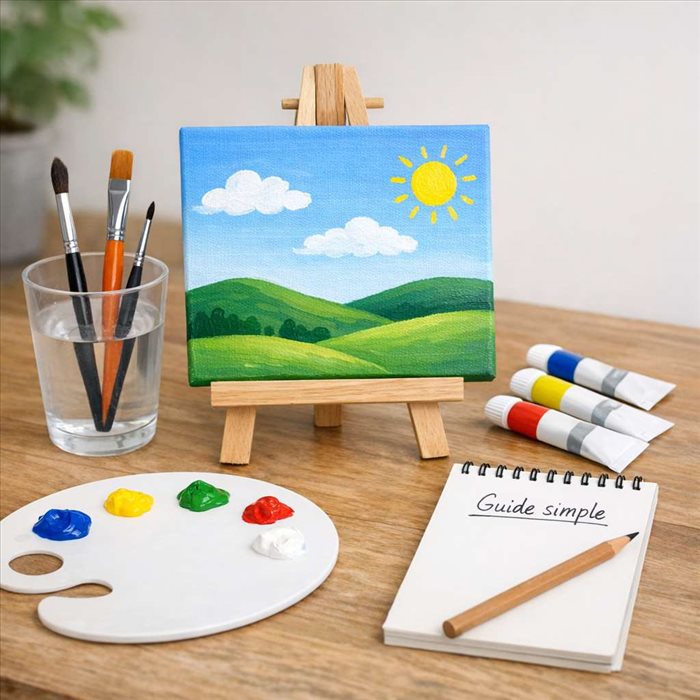 Comment peindre un tableau facile avec peu de matériel ? | Guide simple