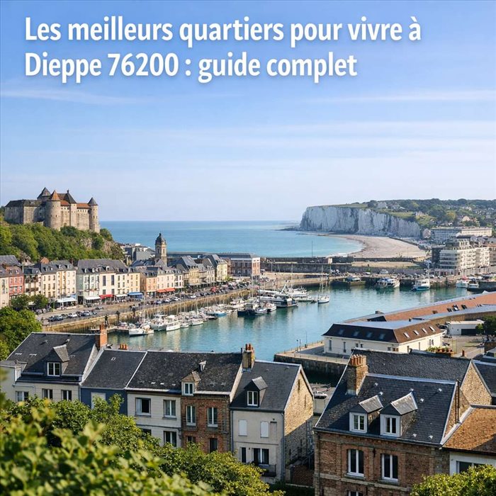 Les meilleurs quartiers pour vivre à Dieppe 76200 | Guide