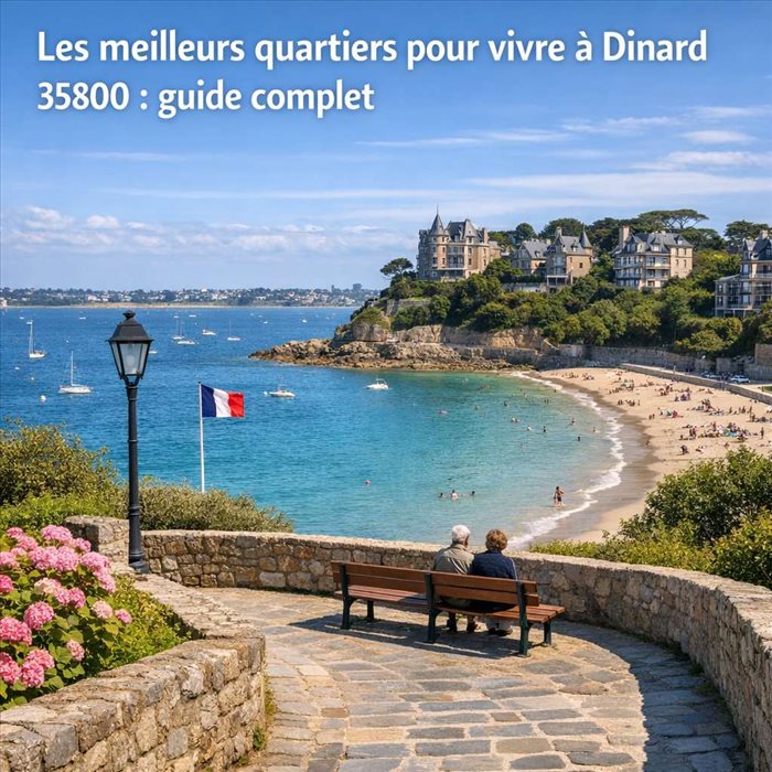 Les meilleurs quartiers pour vivre à Dinard 35800 | Guide