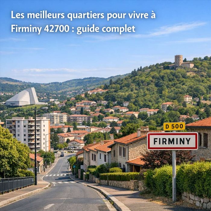 Les meilleurs quartiers pour vivre à Firminy 42700 | Guide complet