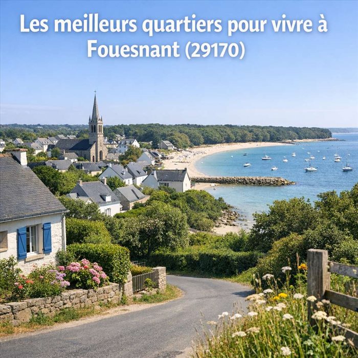 Meilleurs quartiers pour vivre à Fouesnant 29170 : guide complet 