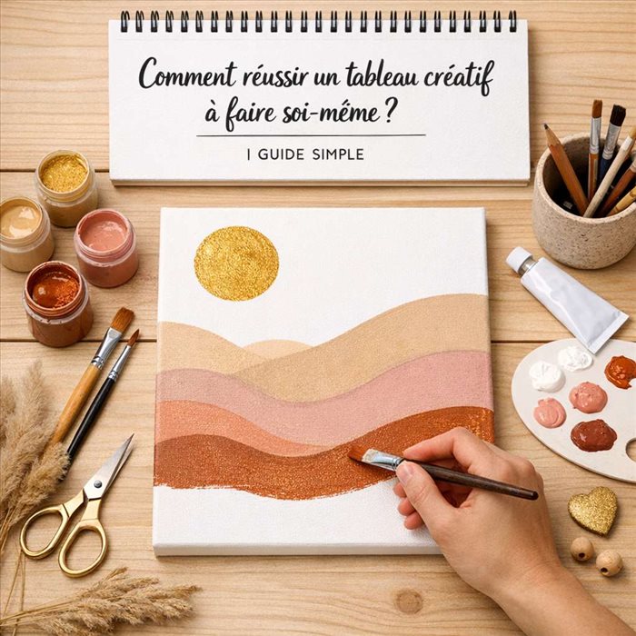 Tableau créatif DIY : réussir son œuvre pas à pas