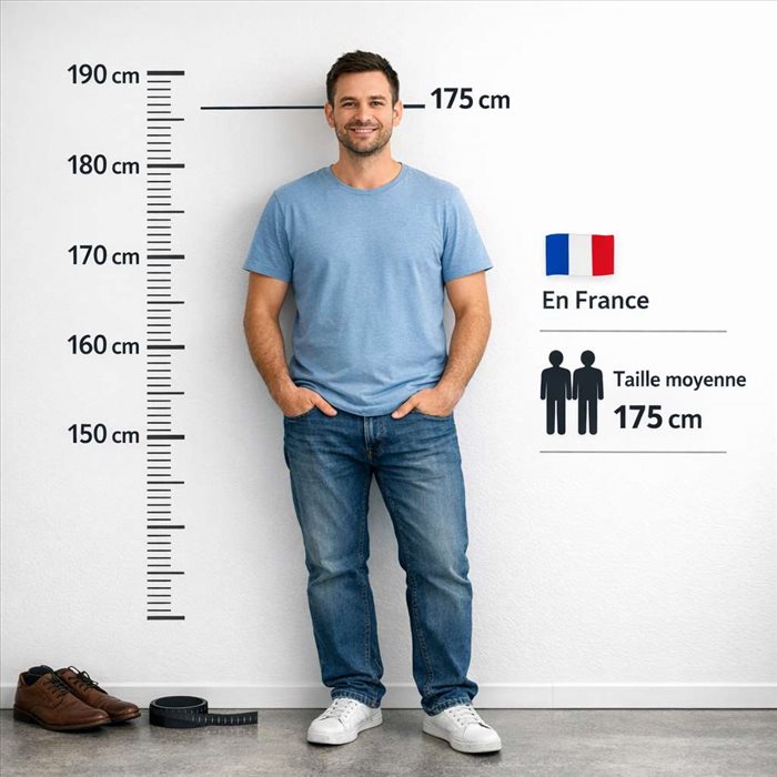 Taille moyenne d’un homme en France : chiffres et évolution