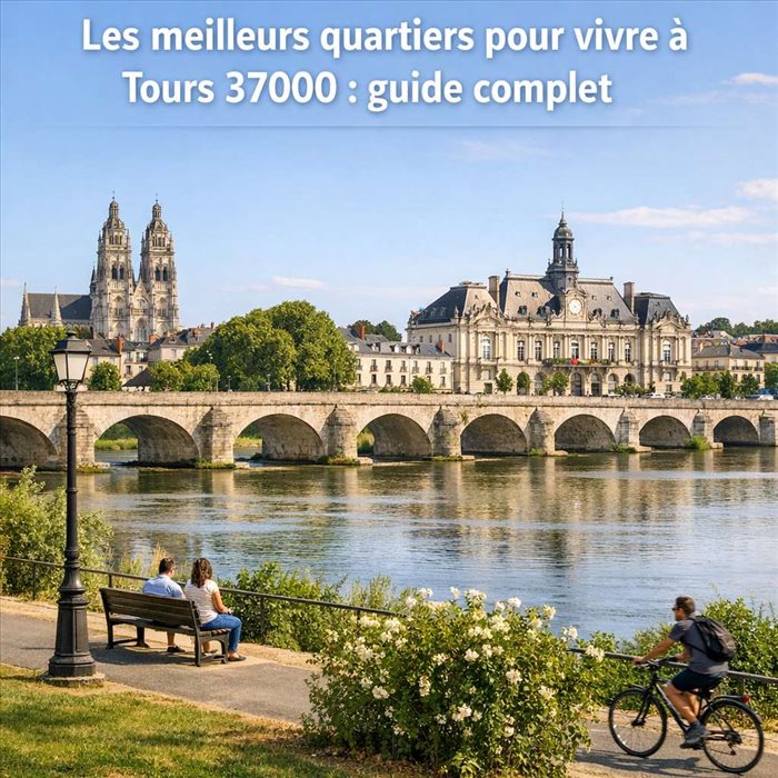 Meilleurs quartiers où vivre à Tours 37000 : le guide
