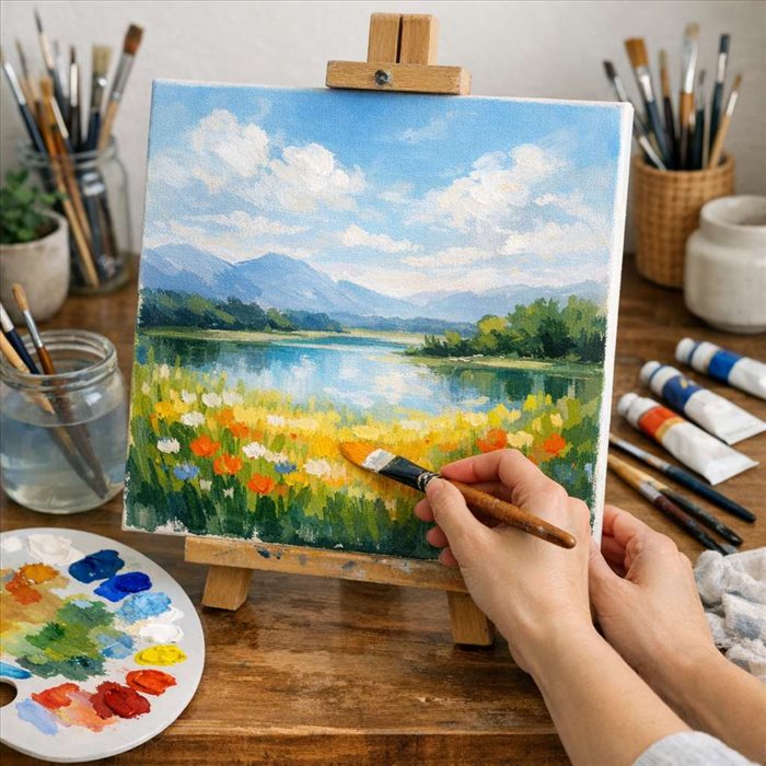 Comment réaliser un tableau peint à la main facilement ? | Guide simple