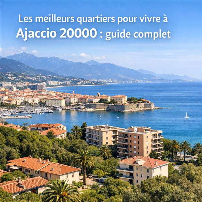 Les meilleurs quartiers pour vivre à Ajaccio 20000