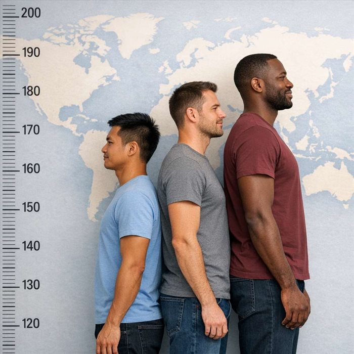 Taille moyenne d’un homme dans le monde : chiffres clés et pays