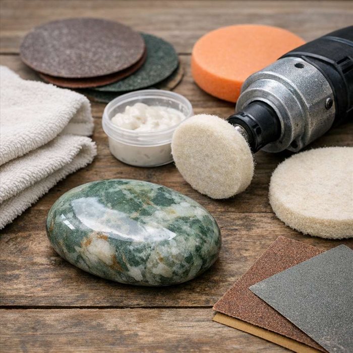 Comment polir une pierre naturelle sans la ternir ?