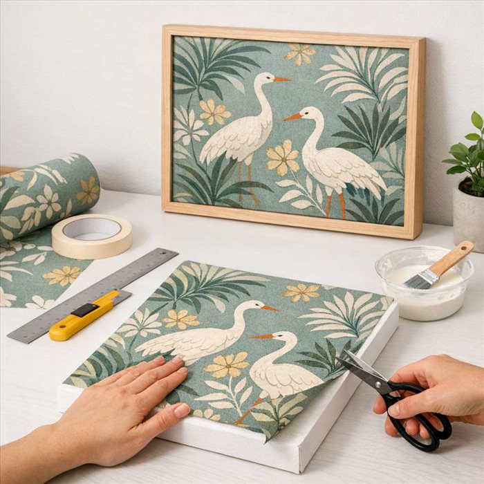 Créer un tableau décoratif avec du papier peint : guide simple