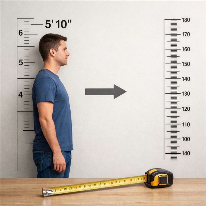 5 pieds 10 pouces en cm : conversion simple et rapide