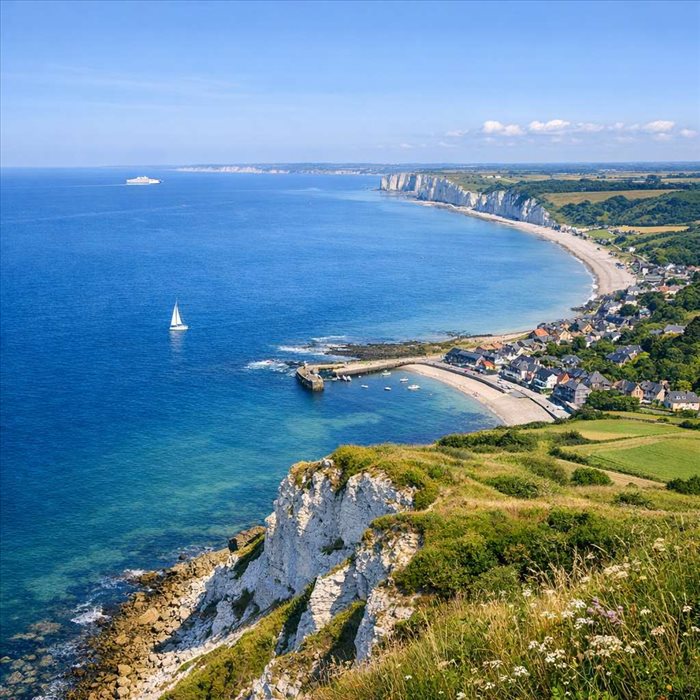 Superficie de la Manche : taille et carte du département normand