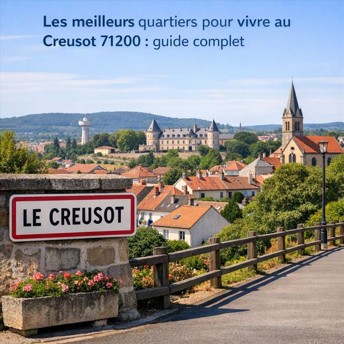 Les meilleurs quartiers pour vivre au Creusot 71200 | Guide