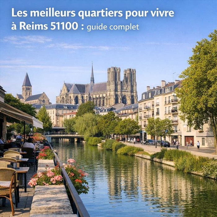 Les meilleurs quartiers pour vivre à Reims 51100 | Guide