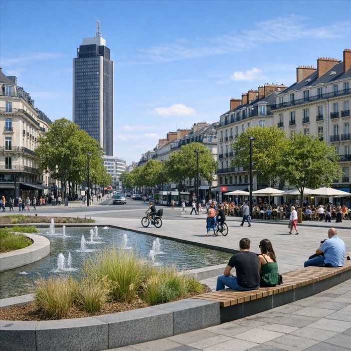 Place de Bretagne à Nantes : visage contemporain et enjeux