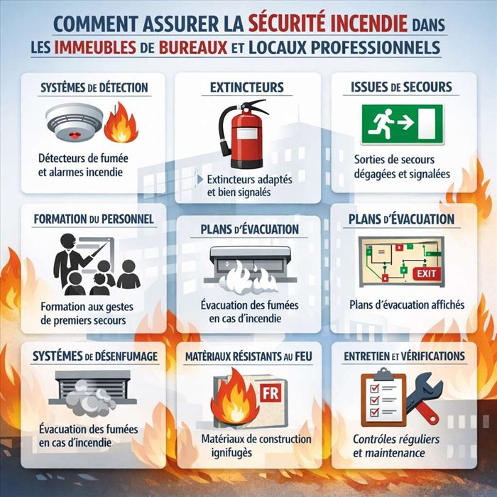 Comment assurer la sécurité incendie dans les bureaux ?
