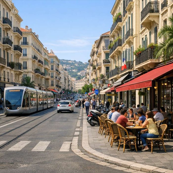 Avenue de la République à Nice : quartier vivant et stratégique