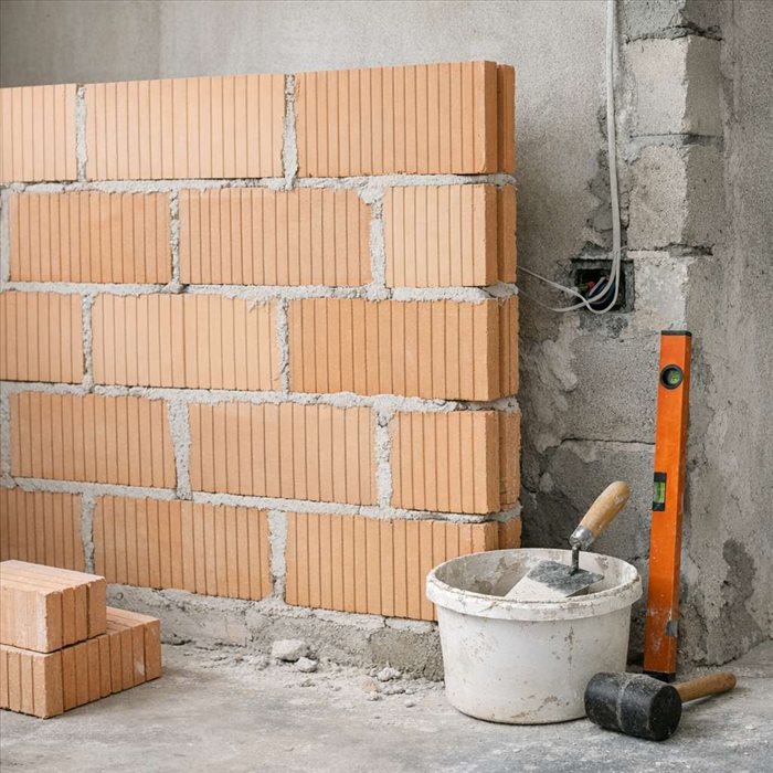 Pourquoi une cloison en briques plâtrières reste utilisée ?