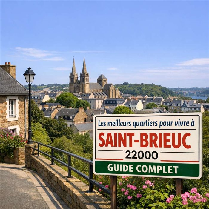 Les meilleurs quartiers pour vivre à Saint-Brieuc 22000 | Guide
