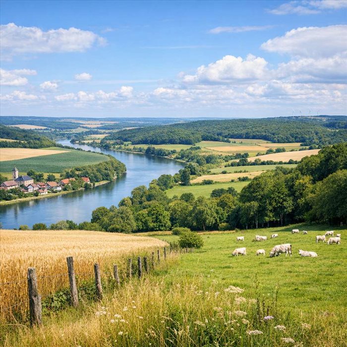 Superficie de la Meuse : chiffres, paysages et ruralité