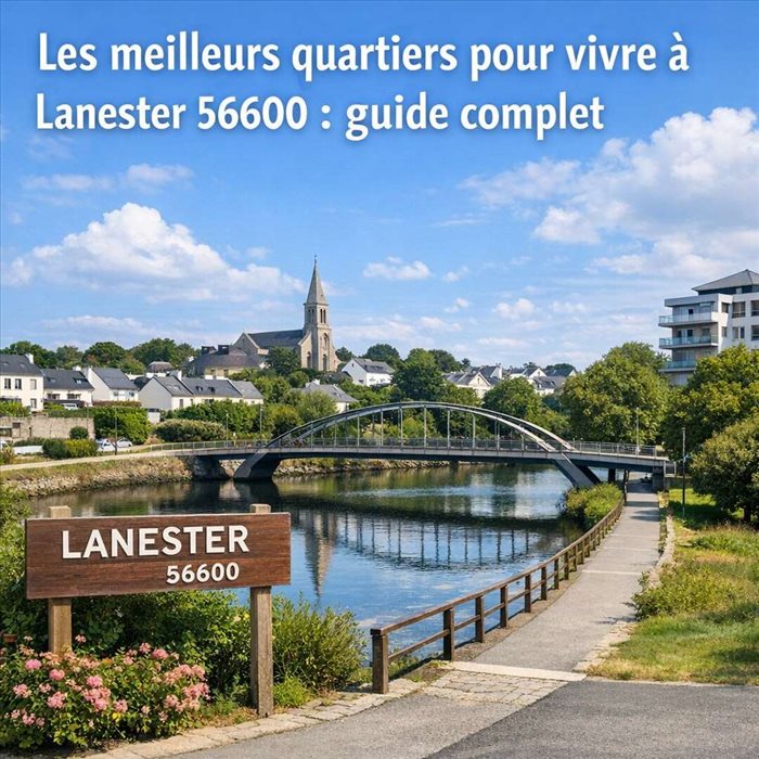 Les meilleurs quartiers pour vivre à Lanester 56600 | Guide complet