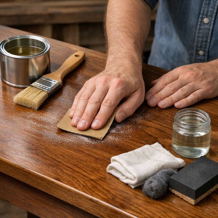 Pourquoi polir le bois entre deux couches de vernis ? | Guide pratique