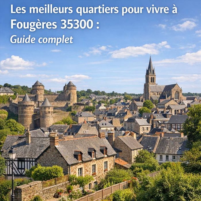 Les meilleurs quartiers pour vivre à Fougères 35300 : guide complet