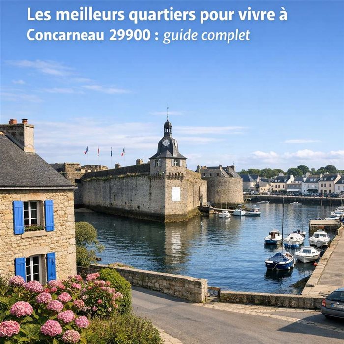 Les meilleurs quartiers pour vivre à Concarneau 29900 | Guide