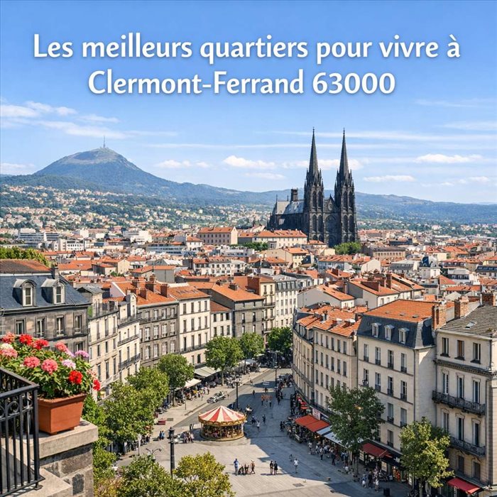 Meilleurs quartiers pour vivre à Clermont-Ferrand 63000 | Guide complet