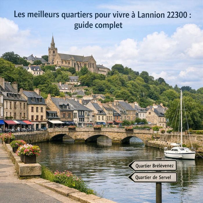 Les meilleurs quartiers pour vivre à Lannion 22300 | Guide