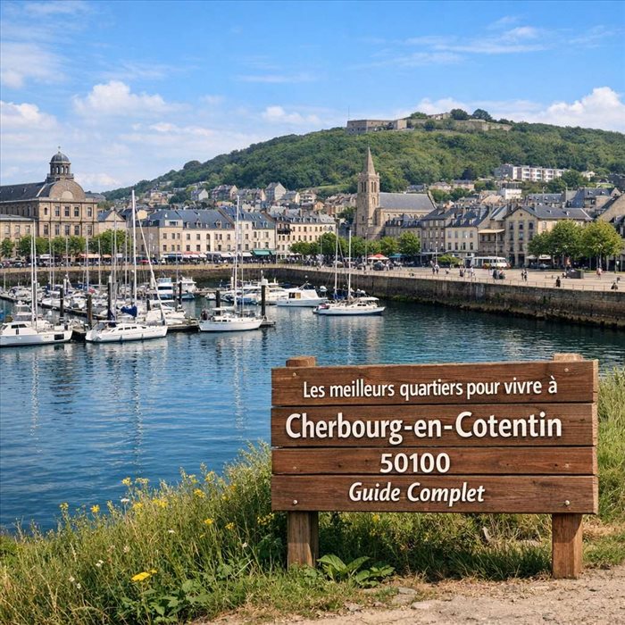 Meilleurs quartiers à Cherbourg-en-Cotentin 50100 : où vivre ?