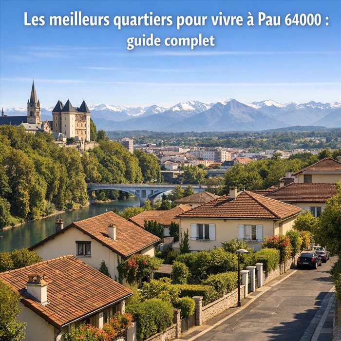 Meilleurs quartiers pour vivre à Pau 64000 | Guide complet