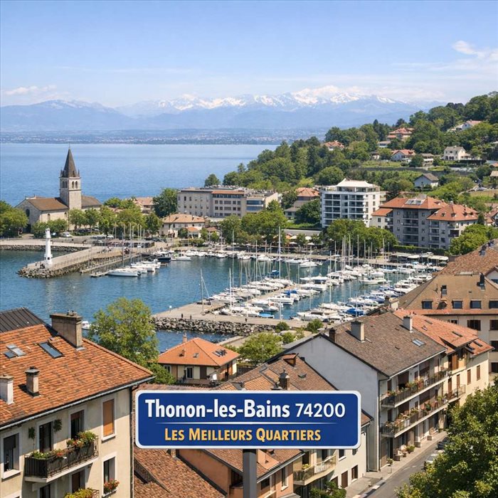 Les meilleurs quartiers pour vivre à Thonon-les-Bains 74200
