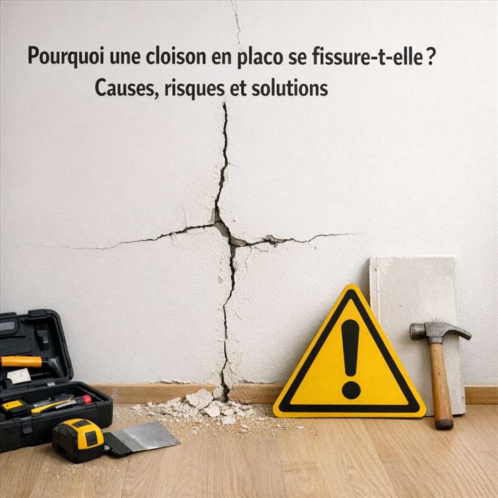 Pourquoi une cloison en placo se fissure-t-elle ? Causes et solutions