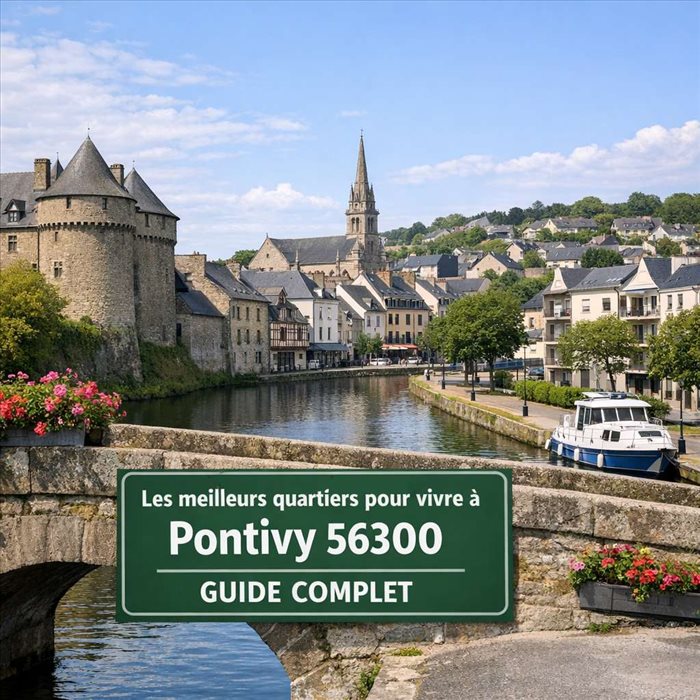 Les meilleurs quartiers pour vivre à Pontivy 56300 | Guide