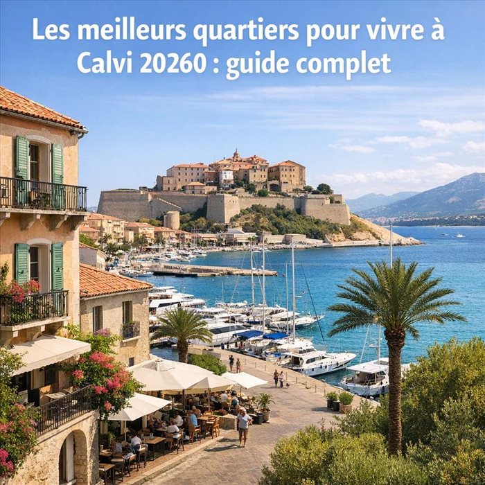 Quartiers où vivre à Calvi 20260 : le guide complet