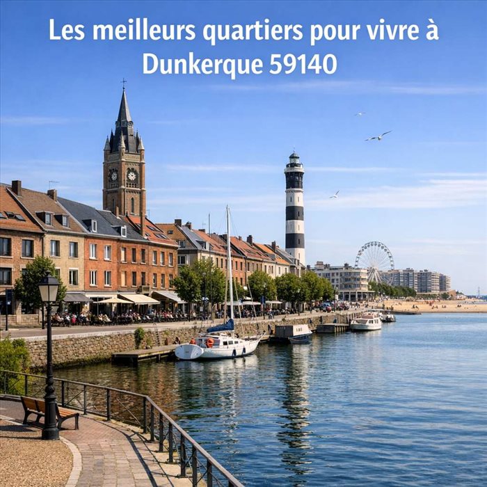 Meilleurs quartiers pour vivre à Dunkerque 59140 | Guide complet